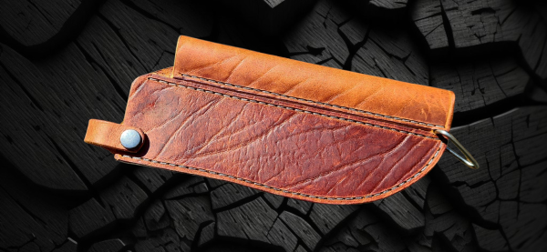 Custom-made leather steath